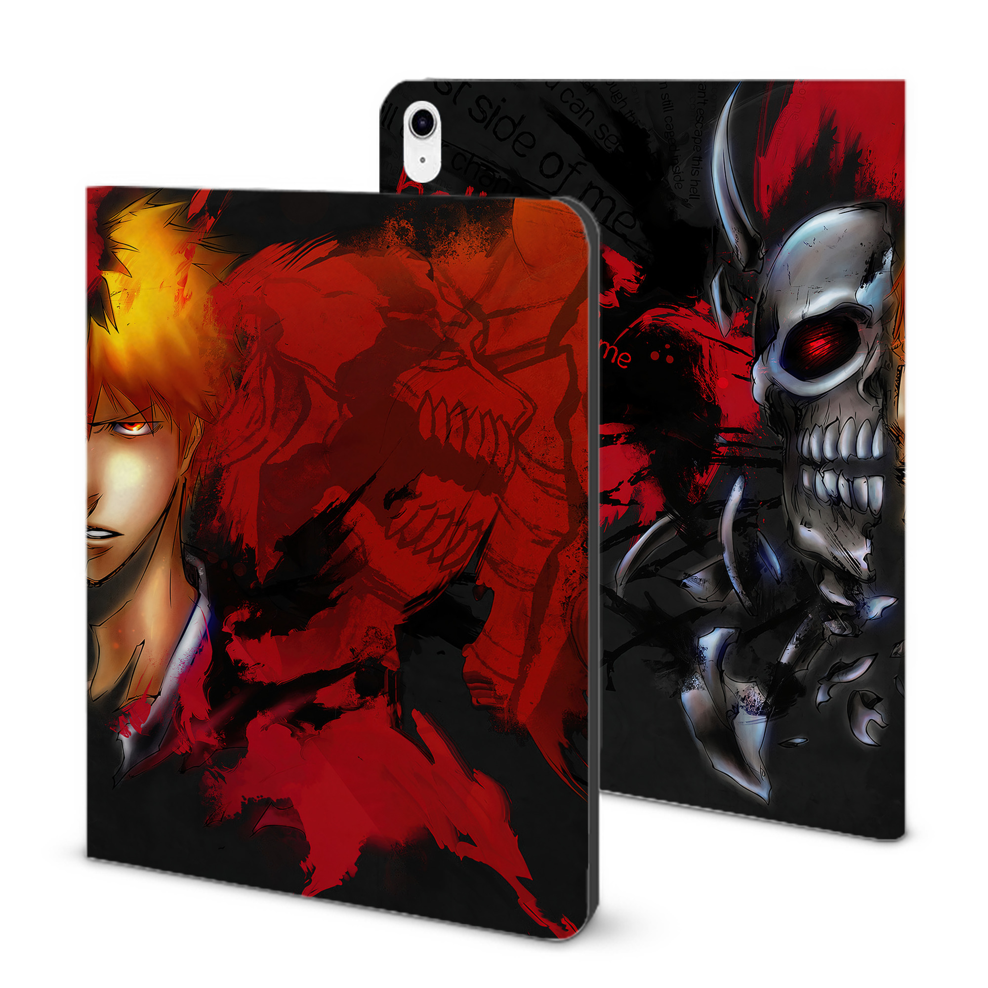 （画像用） ブリーチ BLEACH IPad ケース ブック型 PUレザー TPU 耐衝撃 軽量 薄型 ペン収納なし 全面保護 IPad 各モデル対応